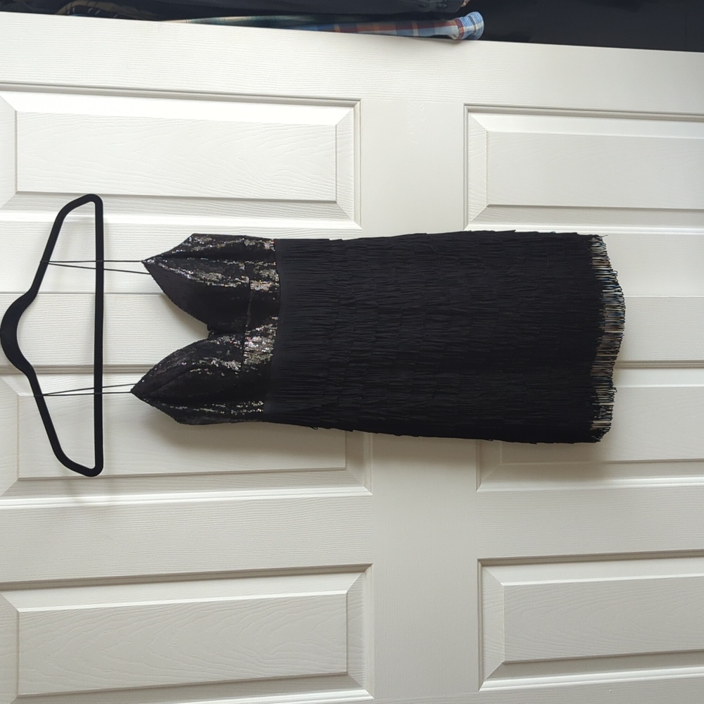Sherri Hill sequin fringe dress